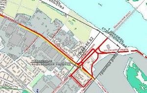 Дублер пр. Ленина от Молитовского до Мызинского моста