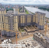 Ход строительства дома 54, корпус 2 в ЖК Цивилизация на Неве -