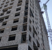 Ход строительства дома блок Б в ЖК Лазурный -