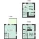 4 комнатный таунхаус 91 м² в КП Прага, дом № 6 (от 90 до 113 м2) - планировка