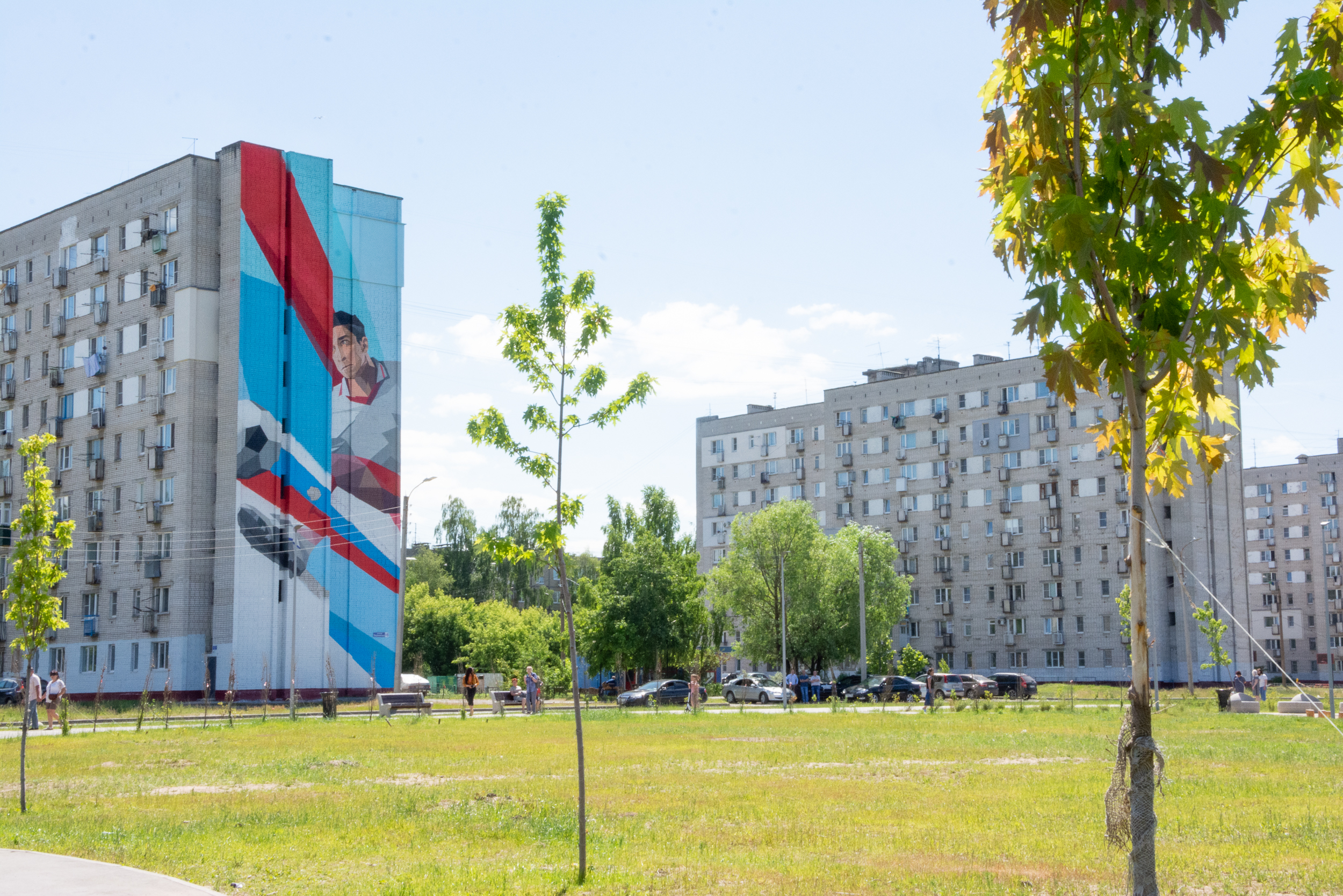 Граффити на спортивную тему украсят девятиэтажки в Автозаводском районе - фото 1