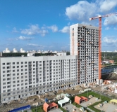 Ход строительства дома 1Д в ЖК На Тенистой -