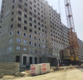 Ход строительства дома 4 в ЖК Лугометрия -