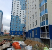 Ход строительства дома 2 в ЖК Выборная-Рябиновая -