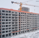 Ход строительства дома 32 в ЖК Символ -