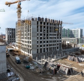 Ход строительства дома Литер 1, квартал 1.1 в ЖК Хозяин морей -