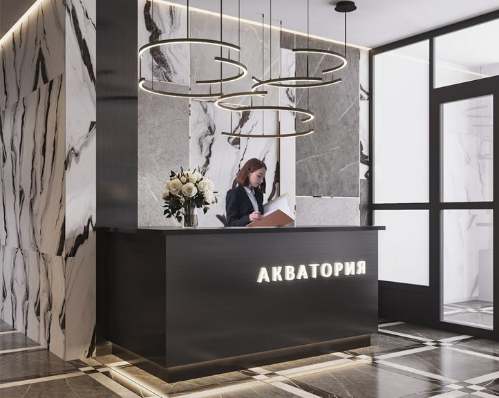 Застройщик показал планировки квартир и дизайн лобби в ЖК «Акватория» в Ростове-на-Дону