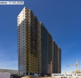 Ход строительства дома 132, корпус 215.1 в ЖК Цветной Город -