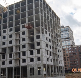 Ход строительства дома Позиция 10 в ЖК Яблоневые сады -