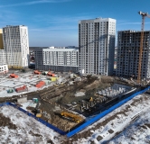 Ход строительства дома 1Д в ЖК На Тенистой -