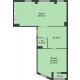 1 комнатная квартира 127 м², ЖК ROLE CLEF - планировка