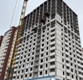 Ход строительства дома № 34ж, 4 этап в ЖК Волна-1 -