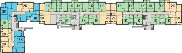 Планировка 1 этажа в доме Литер 8 в ЖК Западная резиденция