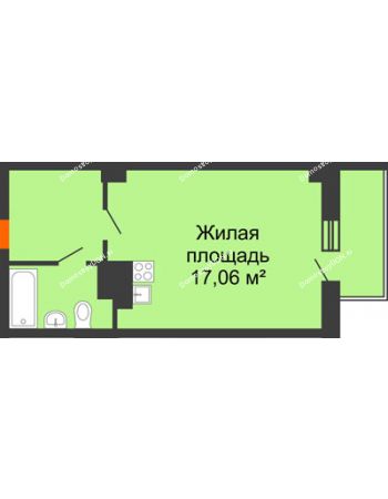 Студия 32,98 м² в ЖК Сокол Градъ, дом Литер 4 (5)