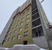 Ход строительства дома 1 в ЖК Уникум на Амирхана -