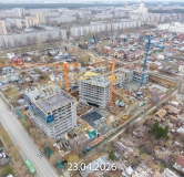 Ход строительства дома 1 в ЖК Соната Парк -