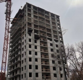 Ход строительства дома 1 в ЖК Хвойный -