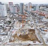 Ход строительства дома 1 в ЖК По ул. Гризодубовой -