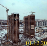 Ход строительства дома № 5.2 в ЖК Новоостровский -