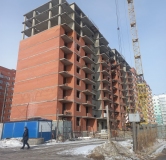 Ход строительства дома №12, блок-секция 1-2 в ЖК в г. Сосновоборск, микрорайон 8, дом 12, блок-секция I-IV -
