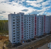 Ход строительства дома 49а в ЖК Вишневая Горка -