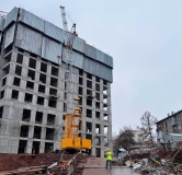 Ход строительства дома Литер 1 в ЖК Крылья -