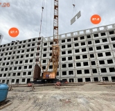 Ход строительства дома 27 в ЖК Авиатор (Авиатоr) -