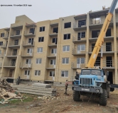 Ход строительства дома № 1/4 в ЖК Кубанская усадьба -