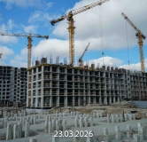 Ход строительства дома 1827 (ГП-75) в ЖК Беринг -