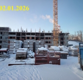 Ход строительства дома 4 в ЖК Алтын Яр -