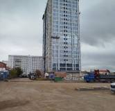 Ход строительства дома 1 в ЖК Панорама -