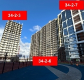 Ход строительства дома 34-2-6, 34-2-7 в ЖК Новое Побережье -