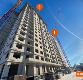 Ход строительства дома 1 в ЖК Лотос -