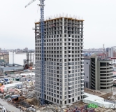 Ход строительства дома № 117, корпус 13 (4Б) в ЖК Фатера -