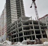 Ход строительства дома секция 18,19 в ЖК Ельцовский -