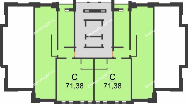 ЖК UnderSun - планировка 12 этажа