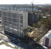 Ход строительства дома 13 в ЖК Квартал на Российской -