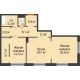 2 комнатная квартира 81,6 м² в Архитектурный Ансамбль Вознесенский, дом Собенникова - планировка