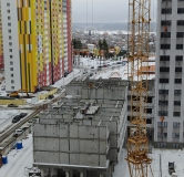 Ход строительства дома № 107, 4 секция в ЖК Боровое -