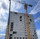 Ход строительства дома секция 1 в ЖК Авиатор -