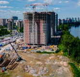 Ход строительства дома 6.4 в ЖК Живи в Рыбацком -