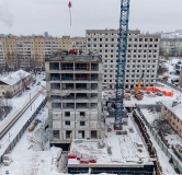 Ход строительства дома № 1,2 в ЖК Квартал Заречный -