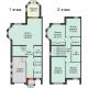 4 комнатный таунхаус 190 м² в КП Северная Гардарика, дом таунхаусы 190 м² - планировка
