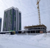 Ход строительства дома 6 в ЖК На Сармановском -