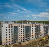 Ход строительства дома 1 в ЖК Атмосфера -
