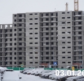 Ход строительства дома 22-12 в ЖК Романтики -