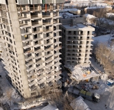 Ход строительства дома 1 в ЖК Малевич -