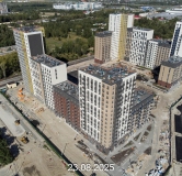 Ход строительства дома № 107, корпус 1 (ГП-74) в ЖК Беринг -