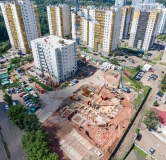 Ход строительства дома 12.2 в ЖК Курчатова -