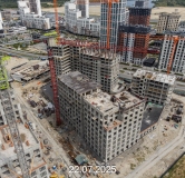 Ход строительства дома ГП-8 в ЖК Айвазовский City -